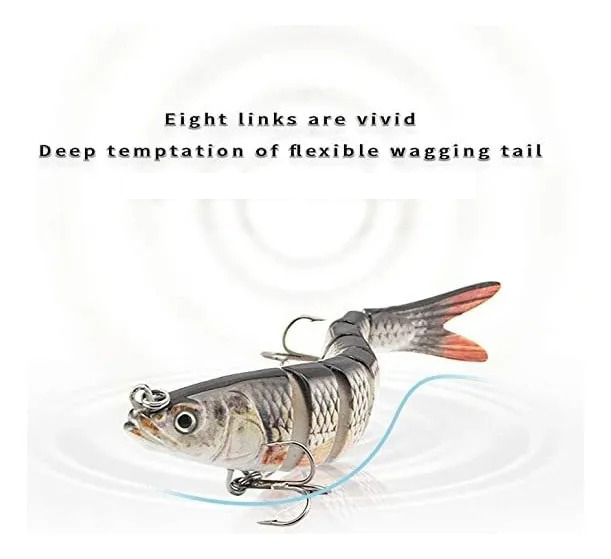 Gambar produk GOBAIT Umpan Pancing Ikan Lifelike Fish Bait Lure 8 Section 13.5cm 25g - GB-13