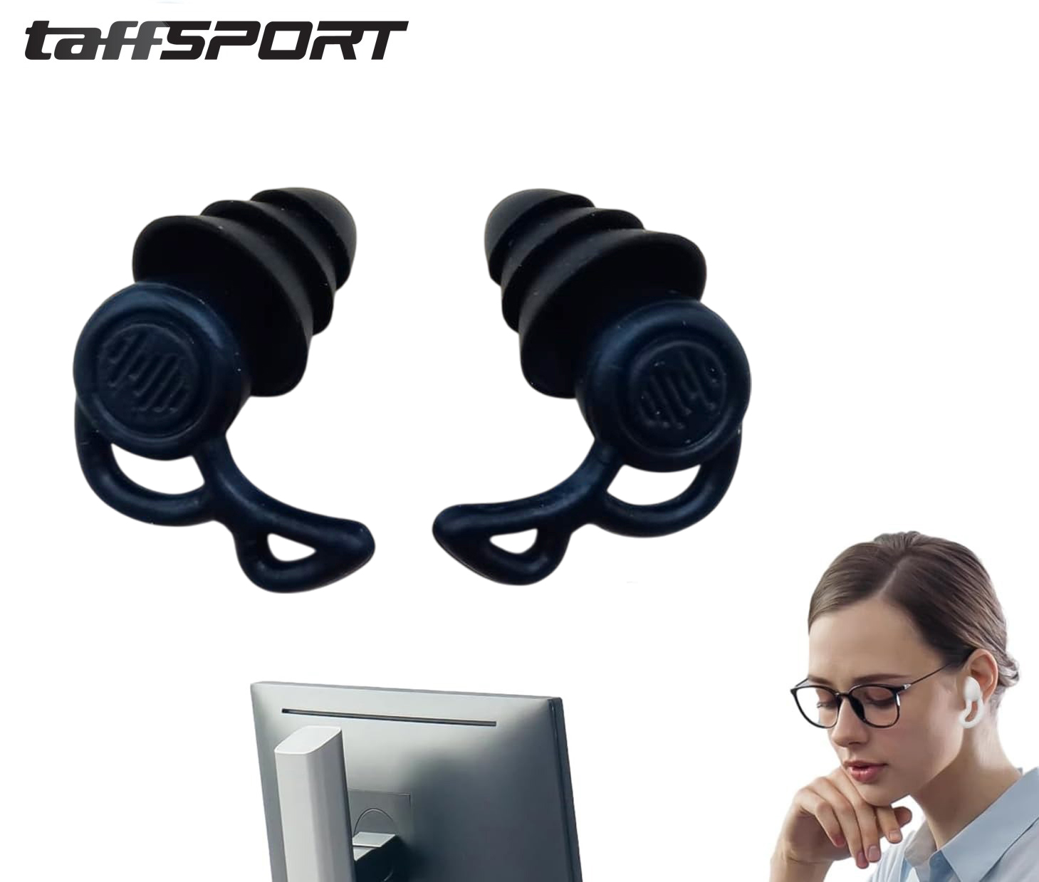 TaffSPORT Penutup Telinga Earplug Noise Reduction 3 Layer - VO70 Gambar produk TaffSPORT Penutup Telinga Earplug Noise Reduction 3 Layer - VO70