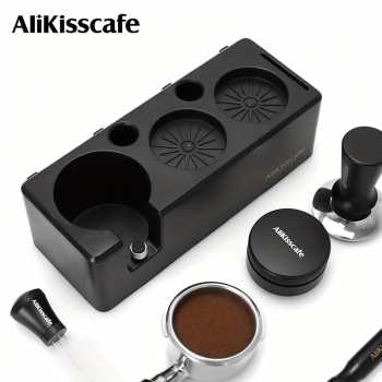 Gambar produk ALIKISSCAFE Coffee Tamper Station Espresso Portafilter 245x100x77mm - AK345