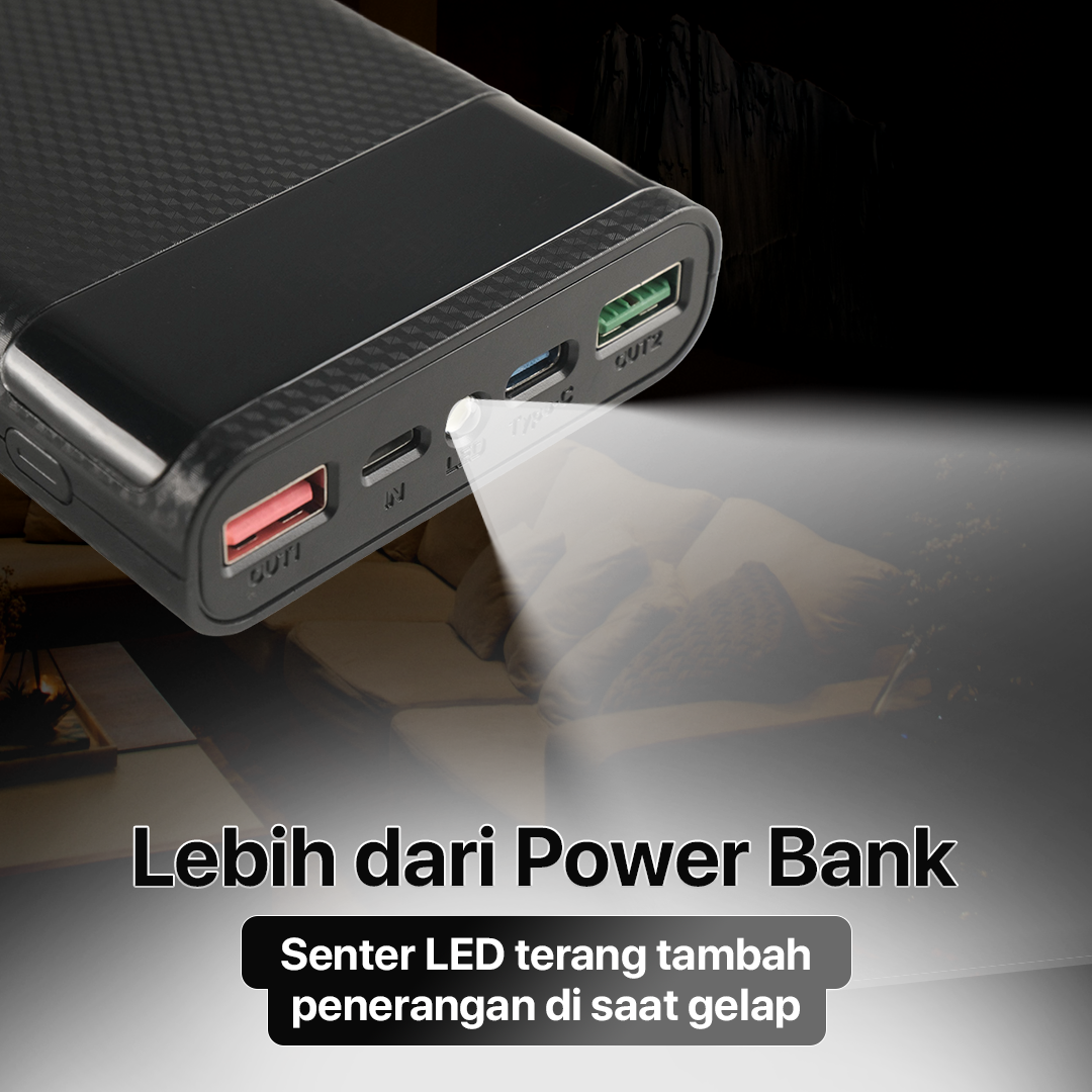 Gambar produk Kebidumei Power Bank DIY Case LCD Display Dual USB Port 4 PCS 18650 - KA4