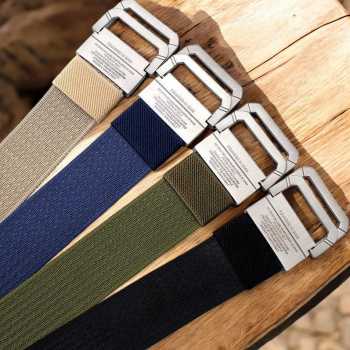 Gambar produk Rhodey Craftman Tali Ikat Pinggang Pria Canvas Buckle Belt - B1030