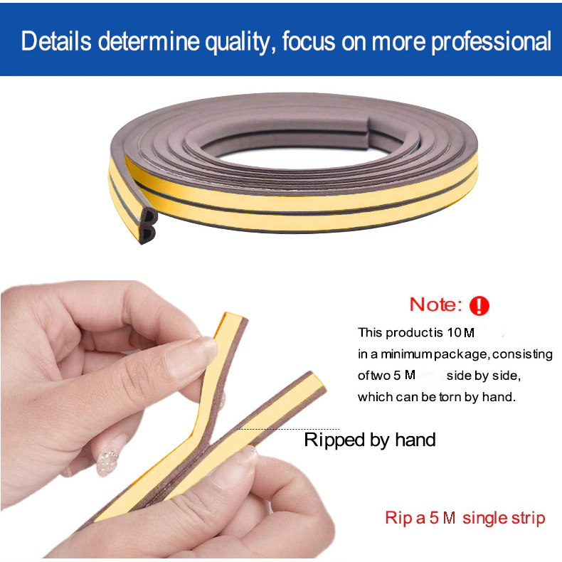 Gambar produk Lightdot Lis Bawah Pintu Door Bottom Soundproof Sealing Strip 10M D - ES10