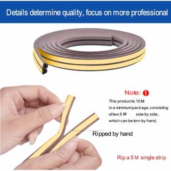 Gambar produk Lightdot Lis Bawah Pintu Door Bottom Soundproof Sealing Strip 10M D - ES10