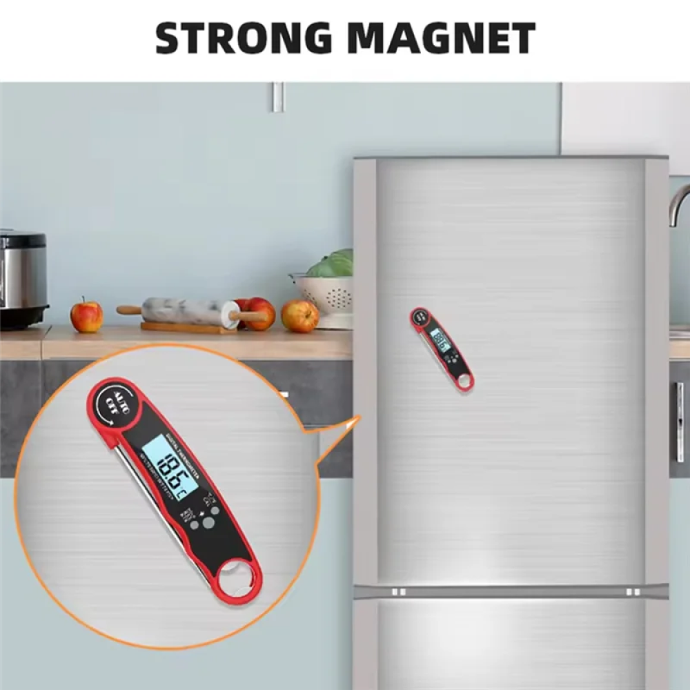 CANAMEK Termometer Makanan Digital Daging Kopi Susu Foldable - DTH138 Gambar produk CANAMEK Termometer Makanan Digital Daging Kopi Susu Foldable - DTH138