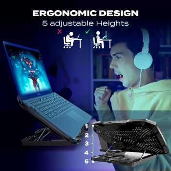 Gambar produk Aimzone Cooling Pad Laptop Gaming Kipas Pendingin 3 Fans LED 15.6Inch - AZ39