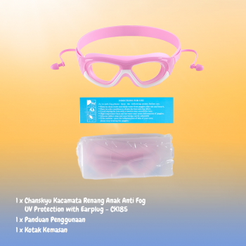 Gambar produk Chanskyu Kacamata Renang Anak Anti Fog UV Protection with Earplug - CK185