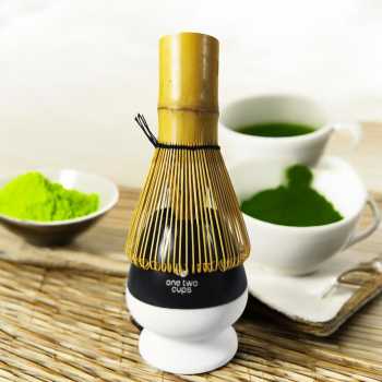 Gambar produk One Two Cups Matcha Set Chawan Chasen Stand Chashaku 470ml 4 PCS - WT174