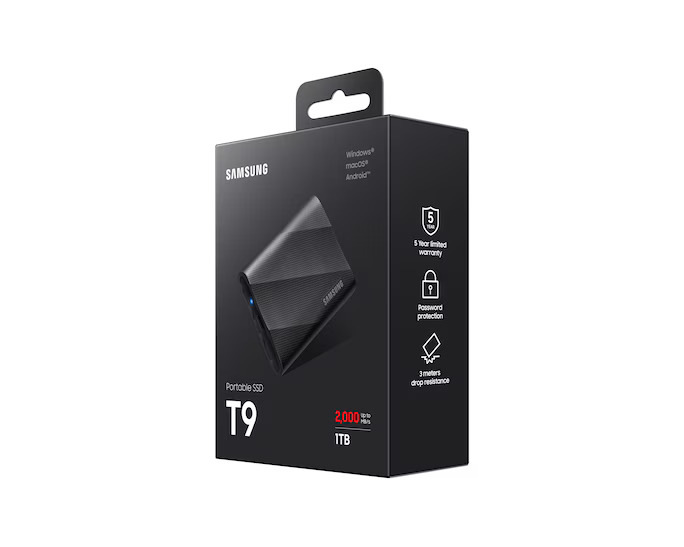 Gambar produk Samsung Portable SSD T9 USB 3.2 Gen 2x2 2TB