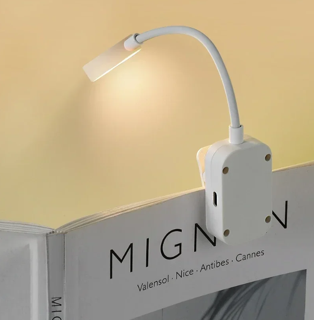 Heinast Lampu Baca Jepit Mini Clip Book Lamp LED Rechargeable 300 mAh - HE86 Gambar produk Heinast Lampu Baca Jepit Mini Clip Book Lamp LED Rechargeable 300 mAh - HE86