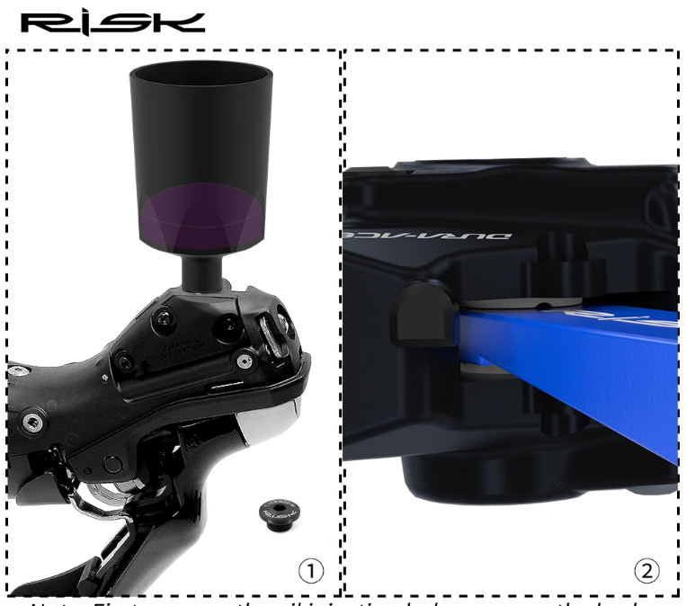 RISK Alat Tekan Piston Rem Sepeda Hydraulic Brake Piston Press Tool - RL256 Gambar produk RISK Alat Tekan Piston Rem Sepeda Hydraulic Brake Piston Press Tool - RL256