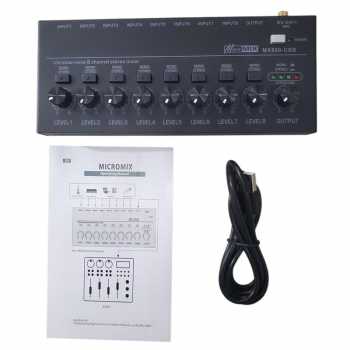 Gambar produk Micro Audio Signal Mixer Console Instrument Extender 8 Channel - MX800