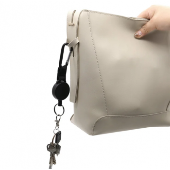 Gambar produk JIGONG Gantungan Kunci Retractable Carabiner Keychain Steel Wire Rope - JIG-012S