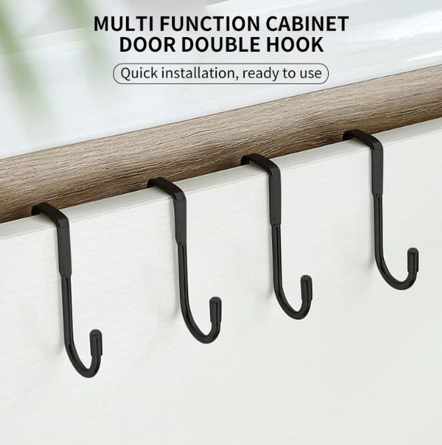 HIMO Gantungan Double Hook Coat Hanger S Type Stainless Steel 201 1PCS - HMS477 Gambar produk HIMO Gantungan Double Hook Coat Hanger S Type Stainless Steel 201 1PCS - HMS477
