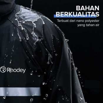 Gambar produk Rhodey Jas Hujan Setelan Motor Nano Polyester Waterproof Raincoat XXXL - 7508