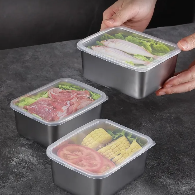 MEXICH Kotak Makan Keeping Box Stainless Steel 410 13.5x10.5x5cm - MX70 Gambar produk MEXICH Kotak Makan Keeping Box Stainless Steel 410 13.5x10.5x5cm - MX70