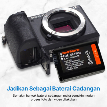 Gambar produk Taffware Baterai Kamera NP-FW50 for Sony Alpha a6500 a6300 1080mAh