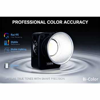 Gambar produk LIYADI Lampu Studio Fotografi COB RGBW TFT Display 150W with Battery