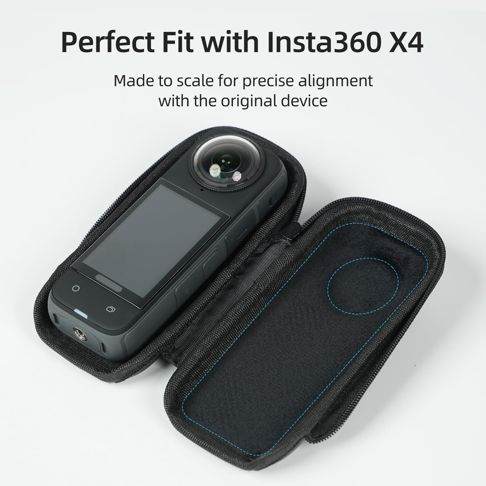 TELESIN Tas Kamera Aksi Portable Carrying Case for Insta360 X4/X5 - S6-PRC-19-TIS Gambar produk TELESIN Tas Kamera Aksi Portable Carrying Case for Insta360 X4/X5 - S6-PRC-19-TIS