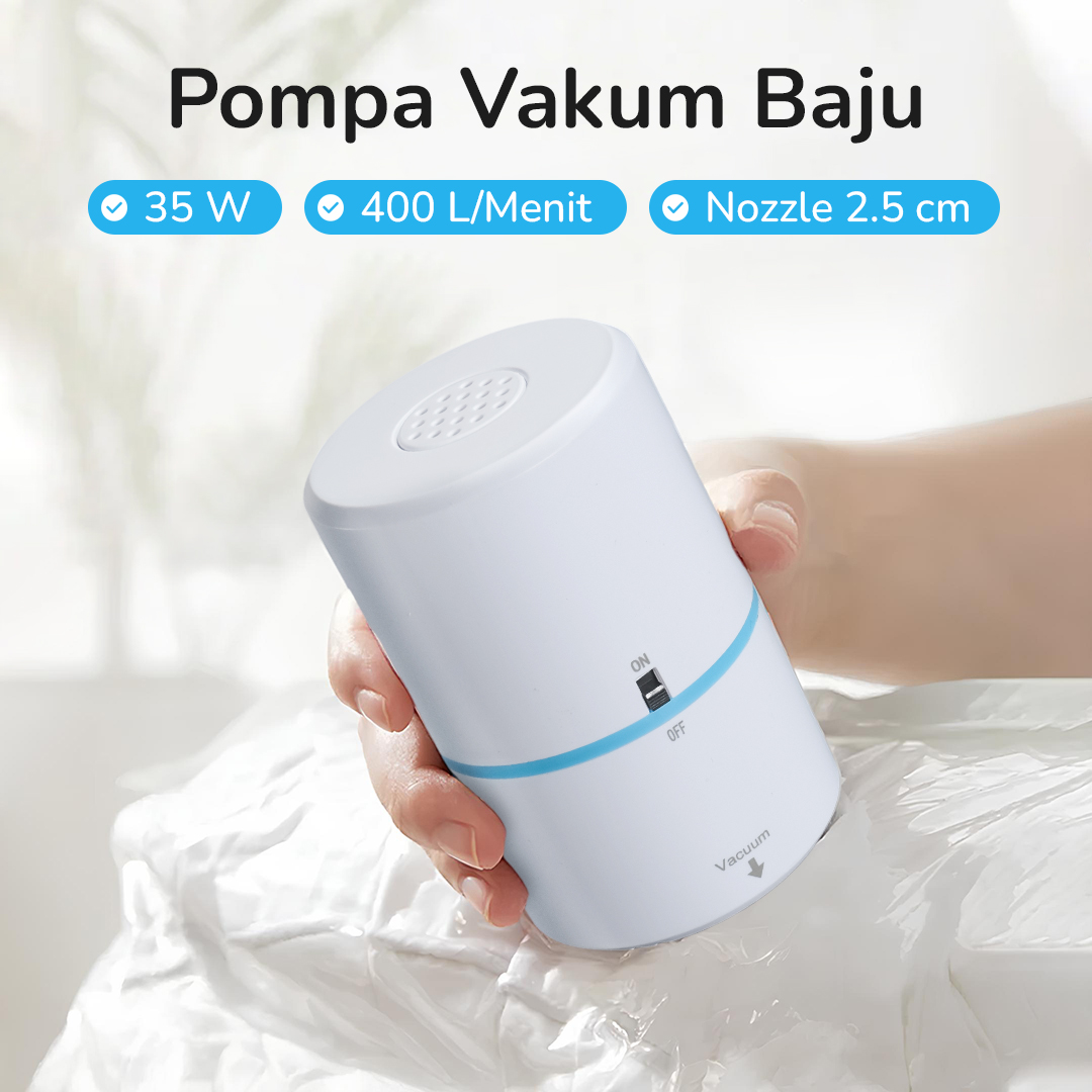 MAXIMA Pompa Vakum Baju Elektrik Vacuum Bag Pump EU Plug - GR-202 Gambar produk MAXIMA Pompa Vakum Baju Elektrik Vacuum Bag Pump EU Plug - GR-202