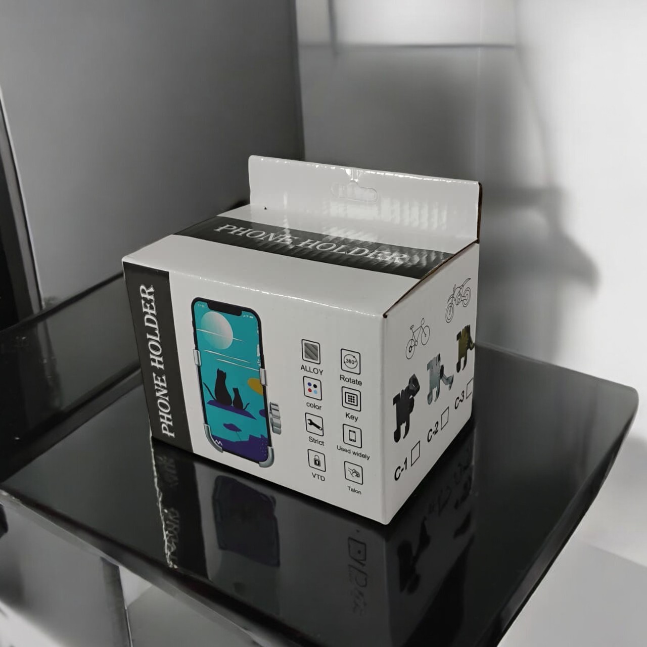 Gambar produk OTOHEROES Holder Motor Smartphone Full Alloy Body - C-1