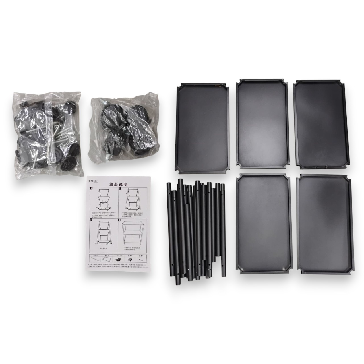 Gambar produk XQ Rak Dapur Susun Kitchen Storage Rack 5 Layers Metal 50.2x29.1x175cm - A-001