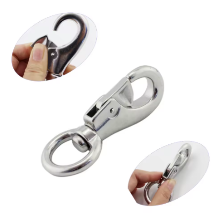 Zhibo Kait Gantungan Karabiner Hammock Hook Carabiner Stainless 304 - ZH1 Gambar produk Zhibo Kait Gantungan Karabiner Hammock Hook Carabiner Stainless 304 - ZH1