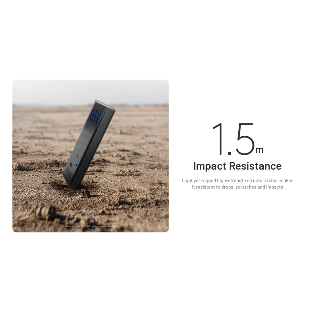 Gambar produk NITECORE Power Bank 10000mAh PD QC Carbon Fiber IPX8 USB Type C 30W - CARBO10000 GEN2