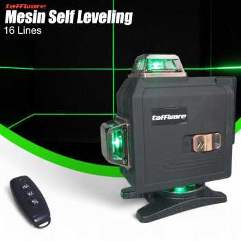 Taffware Laser Level Self Leveling 4D 16 Line Alarm With Remote - ND16