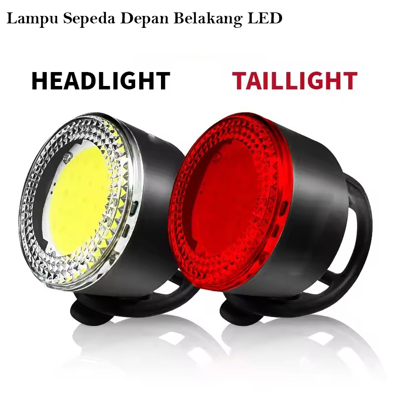 BUCKLES Lampu Sepeda Depan Belakang LED Rechargeable Waterproof 400mAh - VL-75 Gambar produk BUCKLES Lampu Sepeda Depan Belakang LED Rechargeable Waterproof 400mAh - VL-75