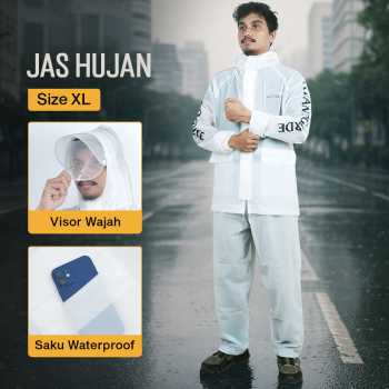 KEYRU Jas Hujan Setelan Motor Dewasa Visor PVC Waterproof Raincoat - TN-74