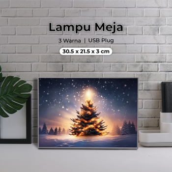 YORYZENG Lampu Meja Hias Lukisan 3in1 Color LED USB 30.5cm - YY31