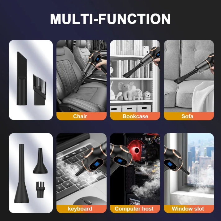 WOKER Penyedot Debu Mobil Serbaguna Vacuum Cleaner 5V 78W 40000RPM - WR1 Gambar produk WOKER Penyedot Debu Mobil Serbaguna Vacuum Cleaner 5V 78W 40000RPM - WR1