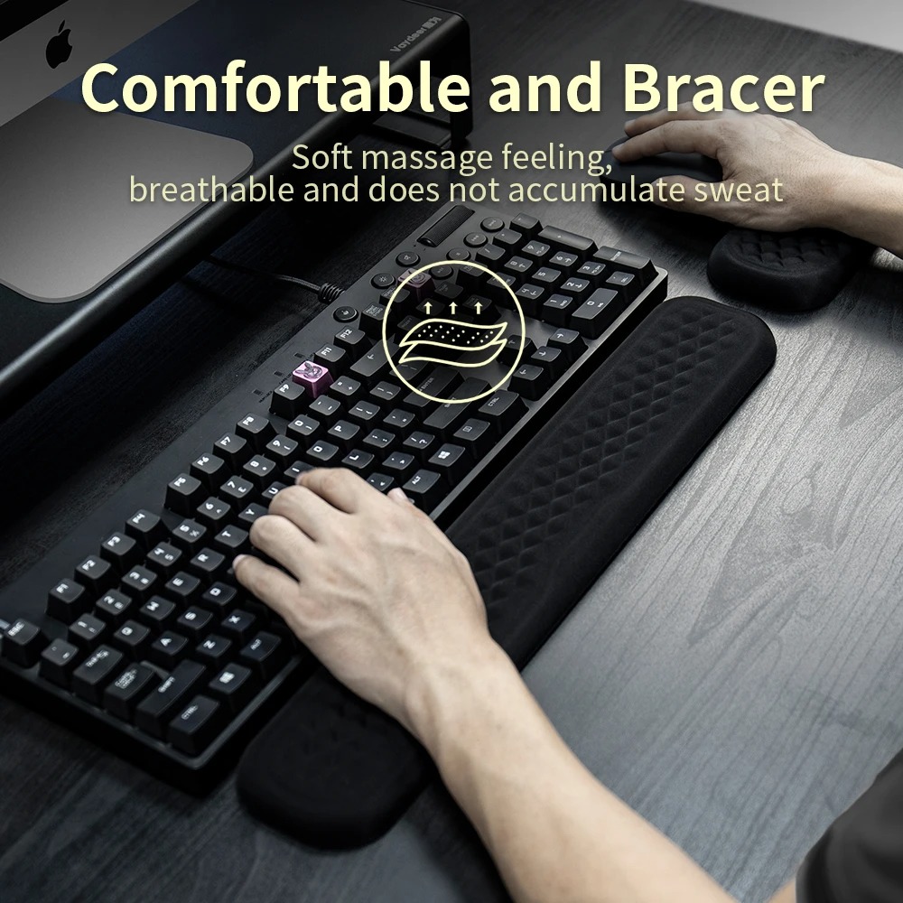 Gambar produk Vaydeer Sandaran Tangan Keyboard Wrist Rest Memory Foam 44cm - V400
