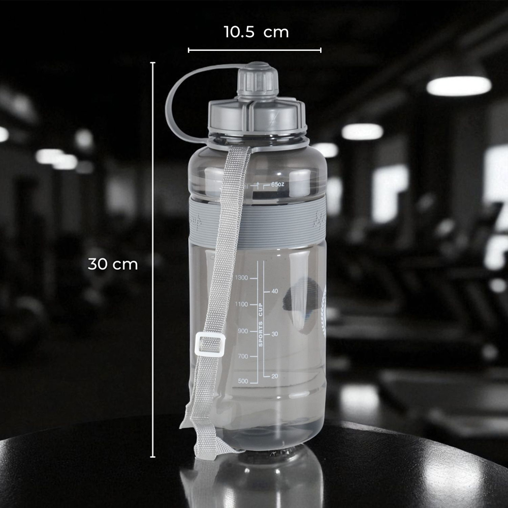 Niehaina Botol Minum Plastik Sport Water Bottle with Straw 2L - HA437 Gambar produk Niehaina Botol Minum Plastik Sport Water Bottle with Straw 2L - HA437