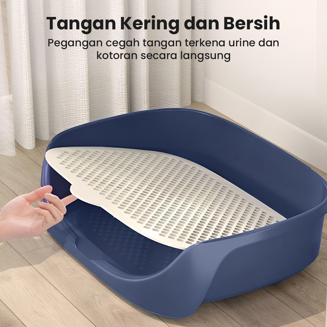Baoblaze Tempat Pipis Anjing Kucing Pet Training Potty Tray Detachable - BB-40 Gambar produk Baoblaze Tempat Pipis Anjing Kucing Pet Training Potty Tray Detachable - BB-40