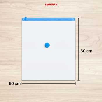 Gambar produk TaffPACK Kantong Plastik Vakum Pakaian Multifungsi Vacuum Bag 1 PCS 50x60cm - YK-1000