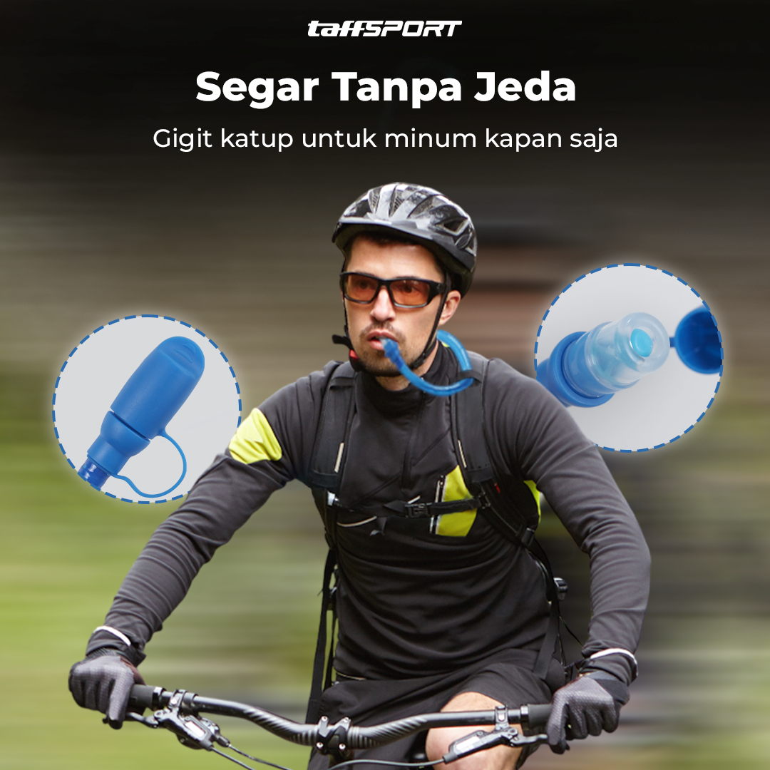 Gambar produk TaffSPORT Kantong Air Minum Water Bladder Hydration Pack Food Grade 2L - SD16