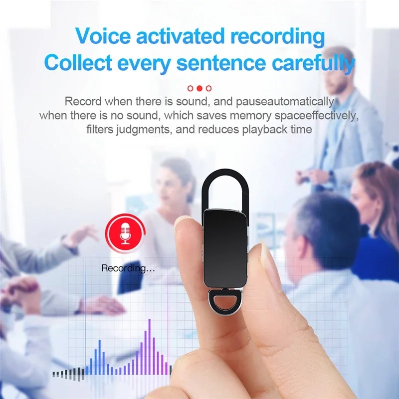 Shoumi Perekam Suara Mini Portabel Voice Recorder Noise Reduction 32GB - S20+ Gambar produk Shoumi Perekam Suara Mini Portabel Voice Recorder Noise Reduction 32GB - S20+