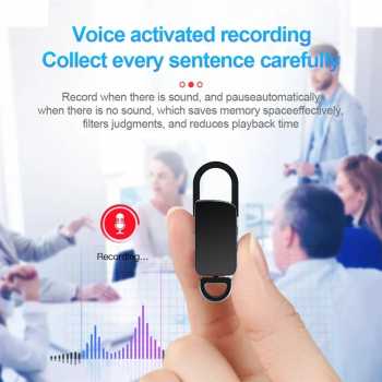 Gambar produk Shoumi Perekam Suara Mini Portabel Voice Recorder Noise Reduction 32GB - S20+