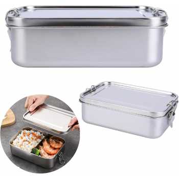 Gambar produk Umigy Kotak Makan Lunch Bento Box Stainless Steel 304 with Partition 850ml - UM58