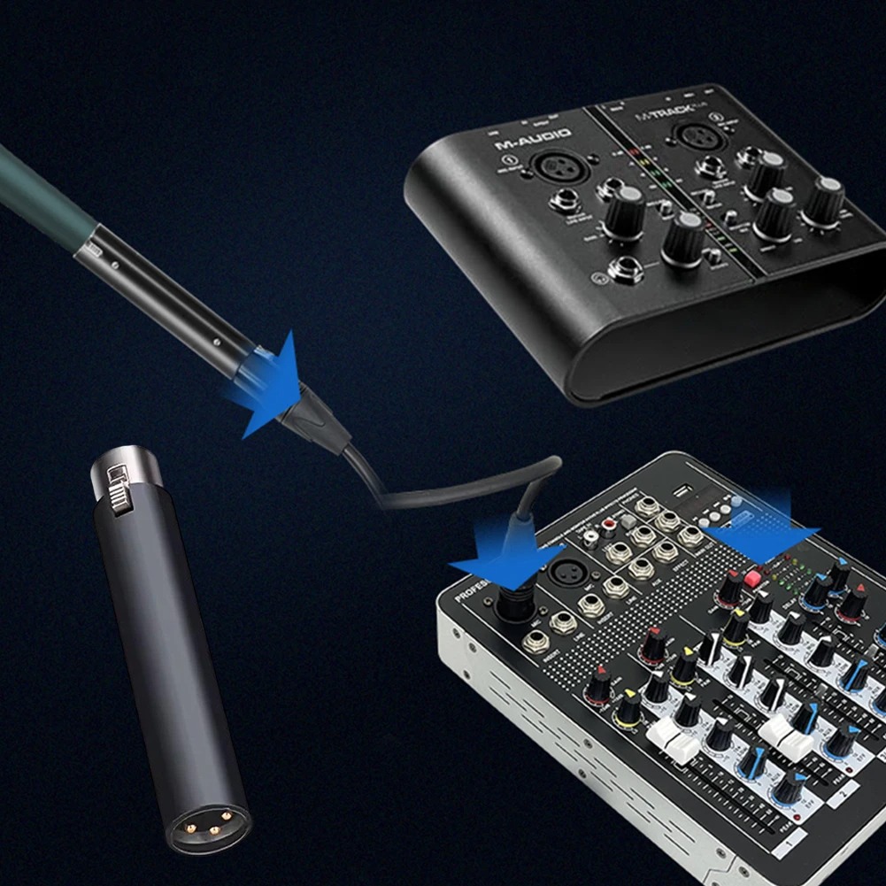 Alloet Microphone Preamplifier Gain Booster Low Noise XLR 28dB 48V - DM1 Gambar produk Alloet Microphone Preamplifier Gain Booster Low Noise XLR 28dB 48V - DM1