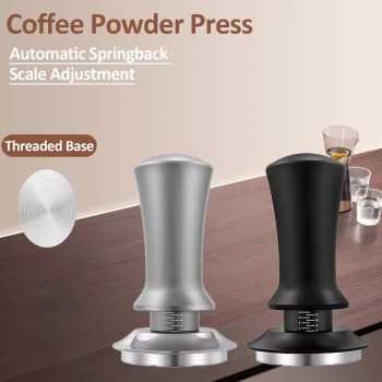 Gambar produk Jinsei Tamper Kopi Espresso Barista Threaded Base Stainless Steel 304 58mm - JN-24
