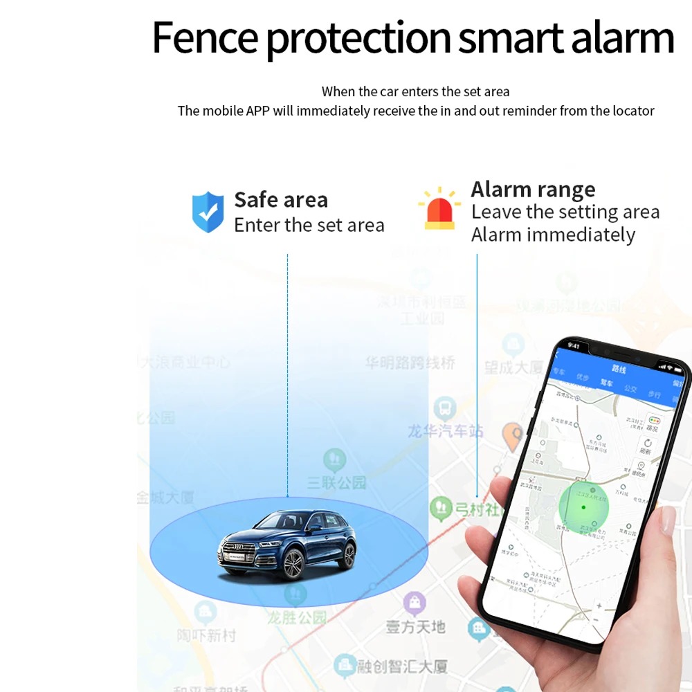 Gambar produk Beidou Alat Pelacak Mobil Motor Car GPS Tracker Alarm 2G 36V - GT02