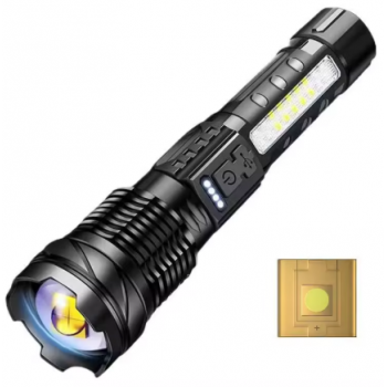 Gambar produk RLTEC Lampu Senter LED Rechargeable Flashlight 600 Lumens P520 800mAh - A76