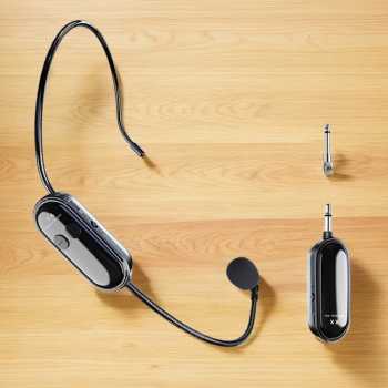 Gambar produk XIAOKOA Wireless Microphone 2.4G Headset without Reverberation 120mAh - XK-120