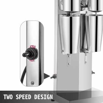 Gambar produk EJIN Mesin Milshake Machine Double Head Stainless Steel 18000 RPM 280W - MS-2