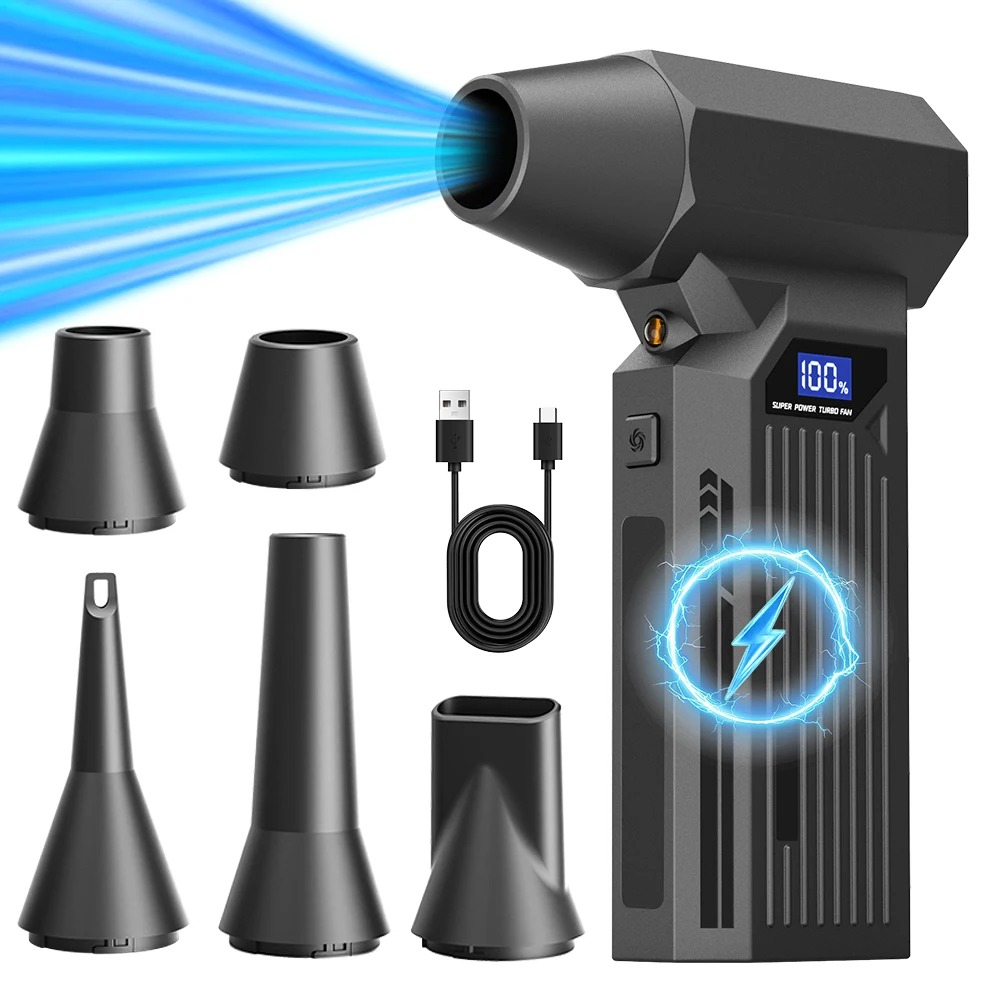 Gambar produk PINTUDY Air Duster Blower Vacuum Turbo Jet Fan 110000RPM 2000mAh 110W - Z2