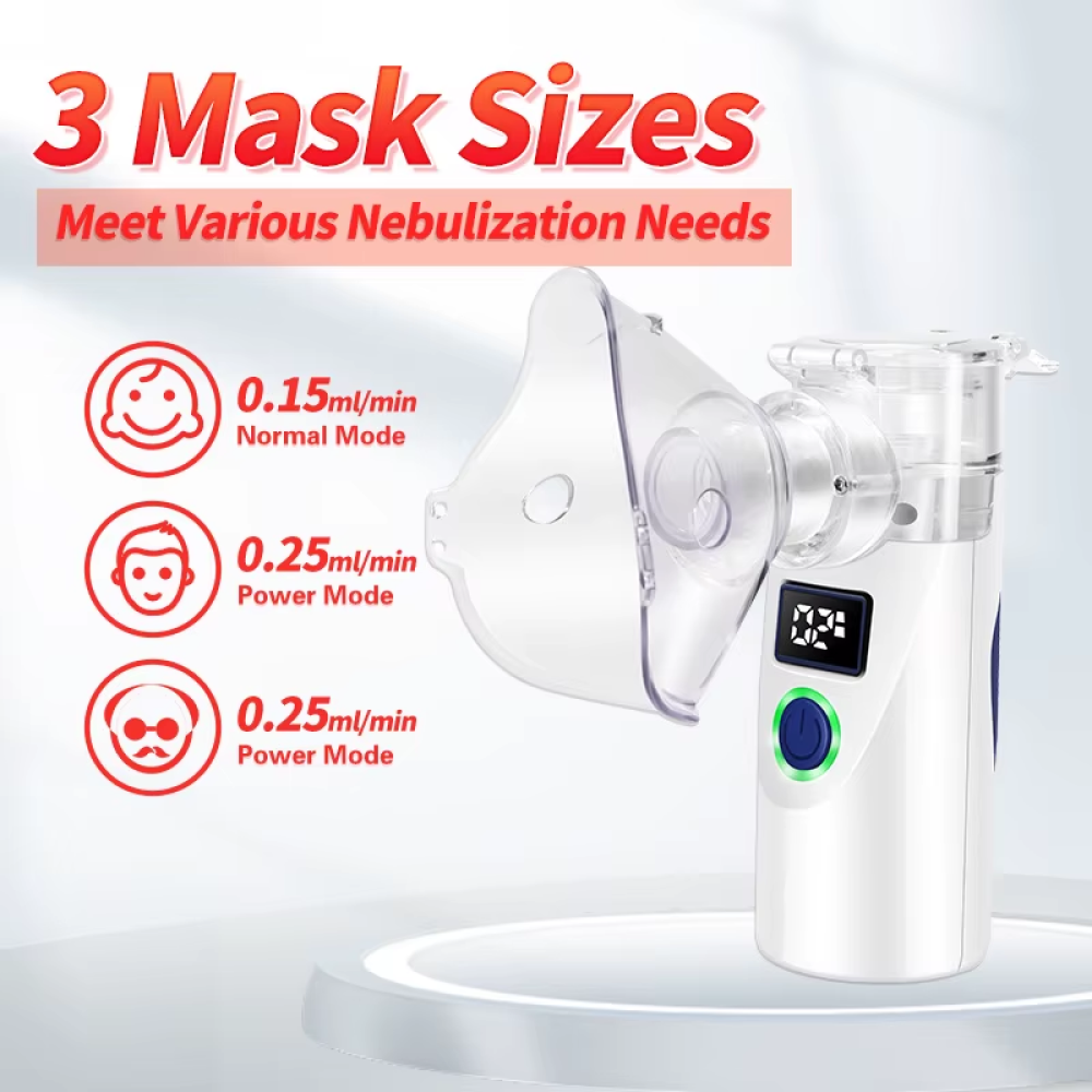 Alextrasz Alat Terapi Pernapasan Ultrasonic Nebulizer Portable Inhaler - AT740 Gambar produk Alextrasz Alat Terapi Pernapasan Ultrasonic Nebulizer Portable Inhaler - AT740