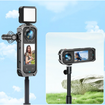 Gambar produk Martvsen Protective Frame Case Rabbit Cage Cold Shoe for Insta360 X5 - MT-X5