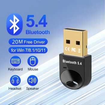 Gambar produk Kebidu Adapter Bluetooth 5.4 USB Dongle Receiver Transmitter - KD-54